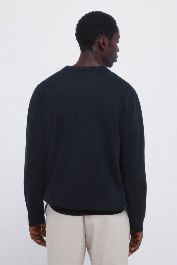 Springfield Camisola de Natal Jacquard azul