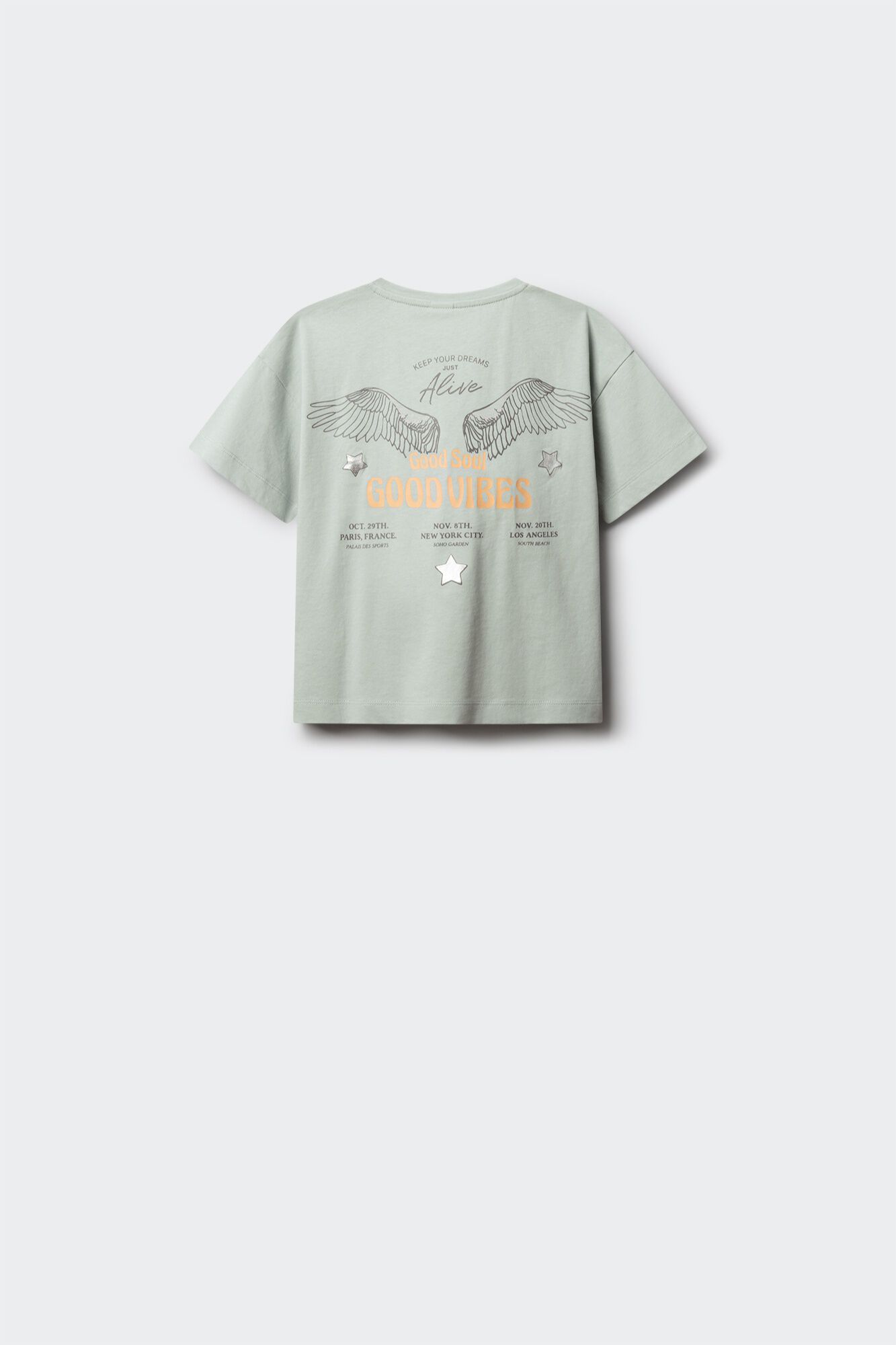 Springfield Kids Camiseta manga corta Good vibes ni&ntilde;a