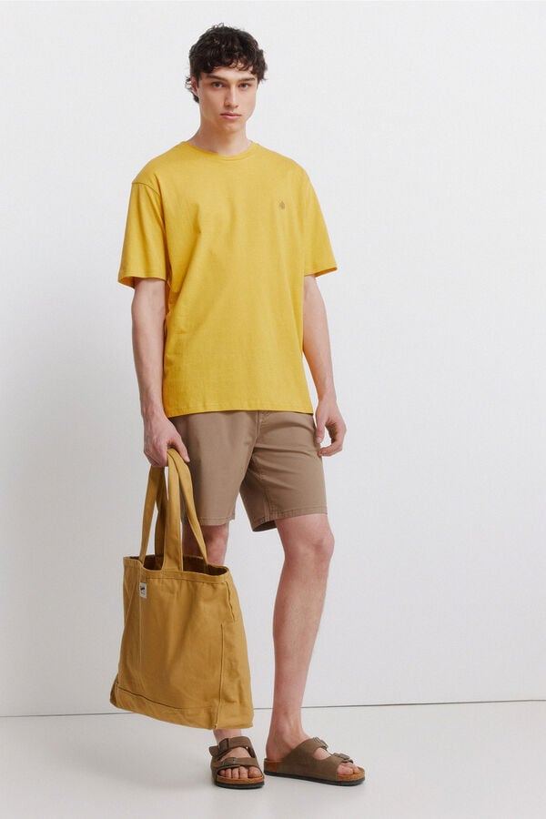 Springfield T-shirt escura estampado
