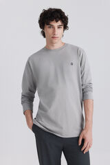 Springfield Camisola b&aacute;sica de manga comprida e macia cinzento