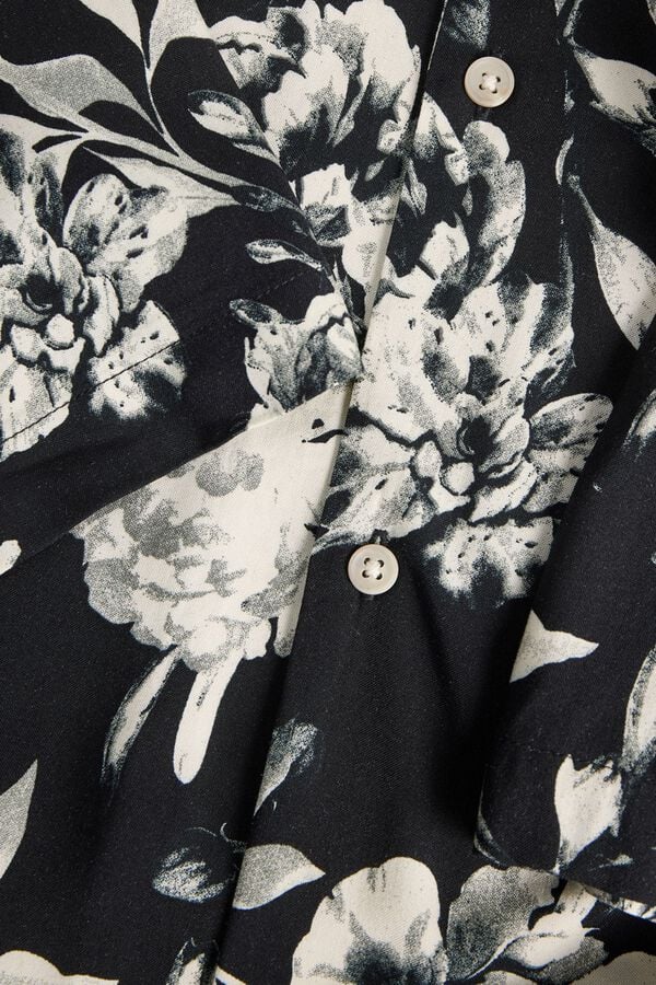 Jack & Jones Camisa loose fit em viscose preto