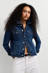 Pepe Jeans Blus&atilde;o trucker de ganga azul