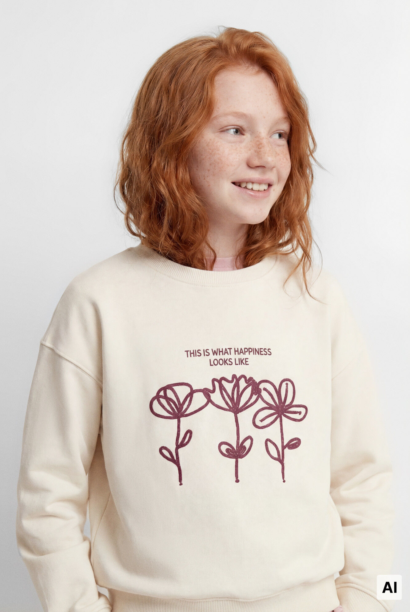 Springfield Kids Sweatshirt de flores com cord&atilde;o para menina