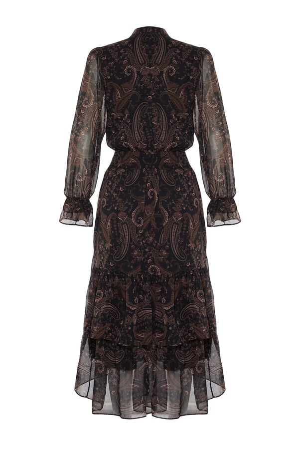 Trendyol Vestido gola halter estampado