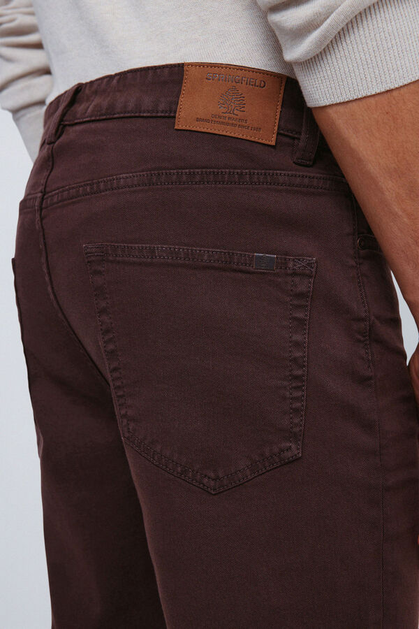 Springfield Calça slim fit com 5 calça cru