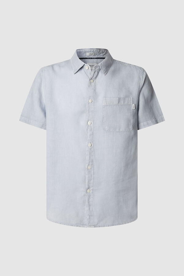 Pepe Jeans Camisa Manga Curta Amaro azul