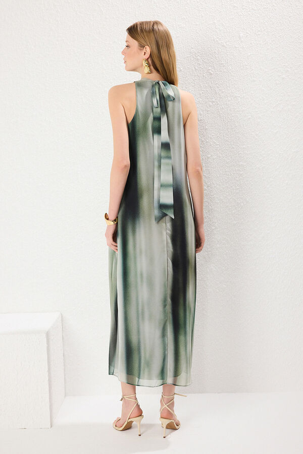 Trendyol Vestido maxi fluido verde