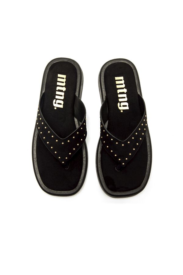 MTNG Platform toe sandals black