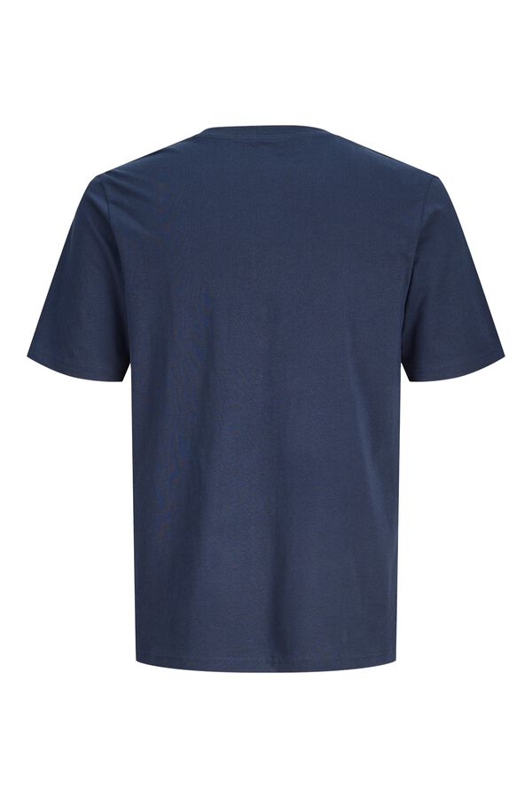 Jack & Jones PLUS T-shirt de manga curta estampada azul