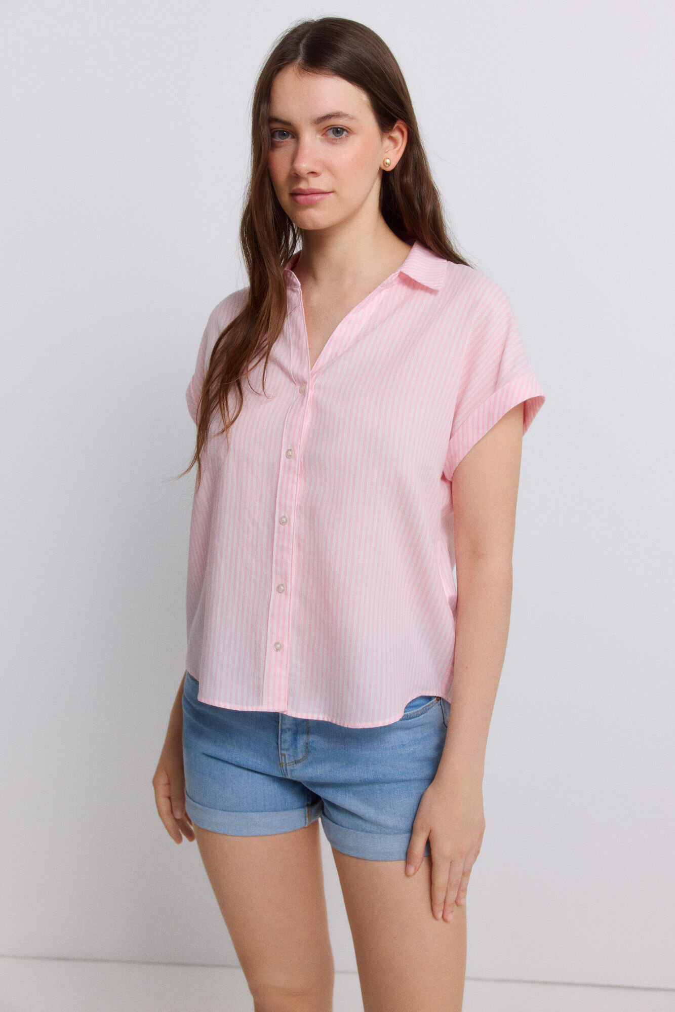 Springfield Blusa gola de lapela