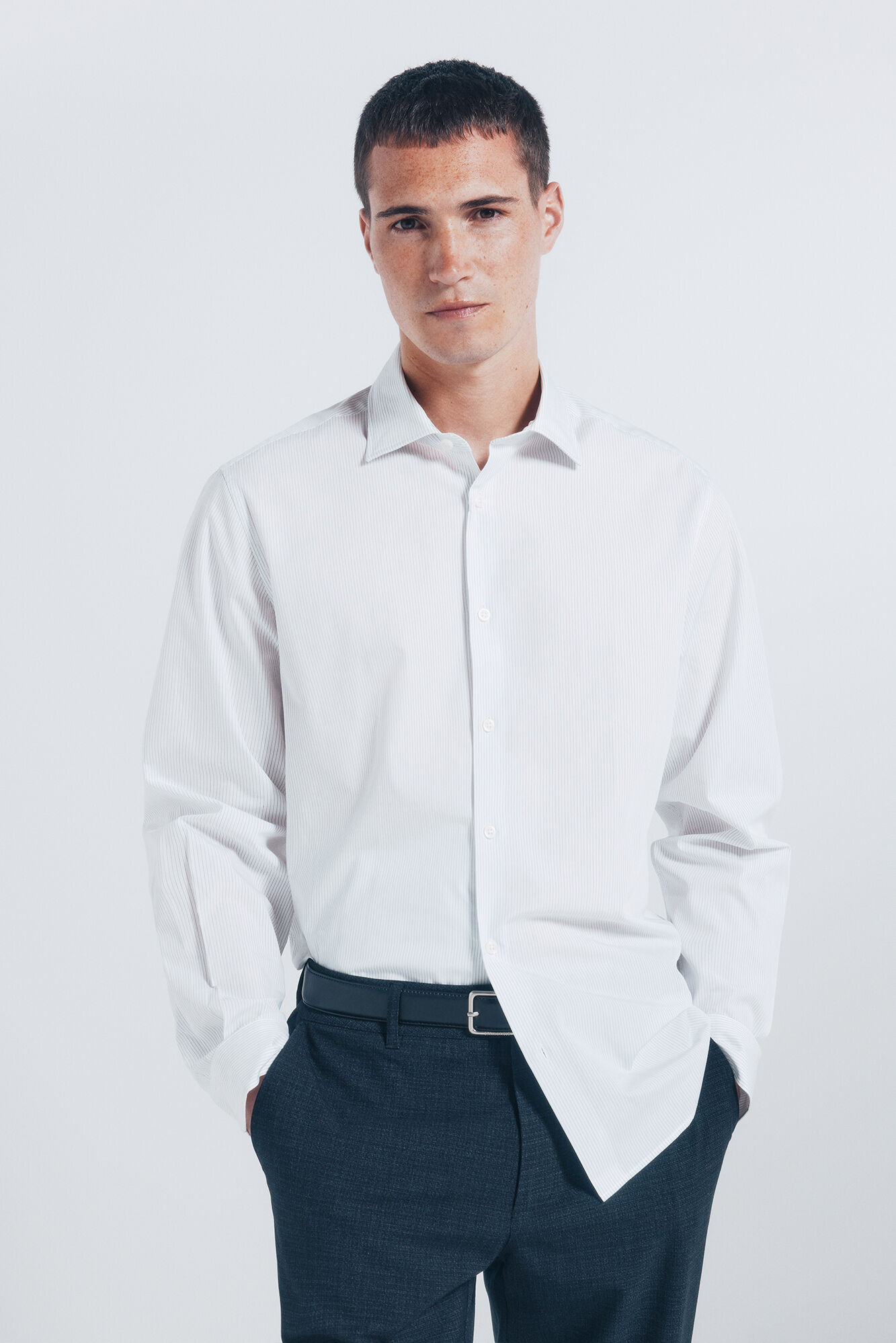 Springfield T-shirt popelina riscas