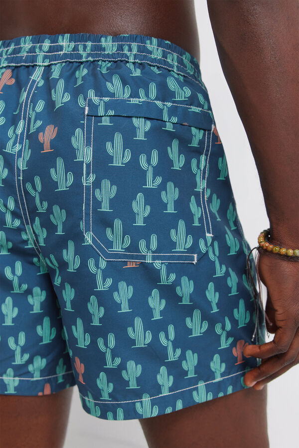 Springfield Fato de banho estampado cato azul