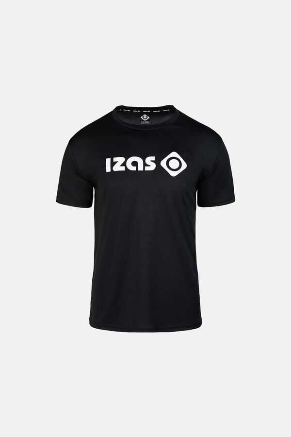 Izas T-shirt t&eacute;cnica de manga curta com logo preto