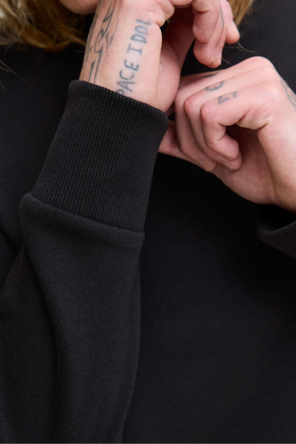 Jack &amp; Jones Sweatshirt com logo contrastante preto