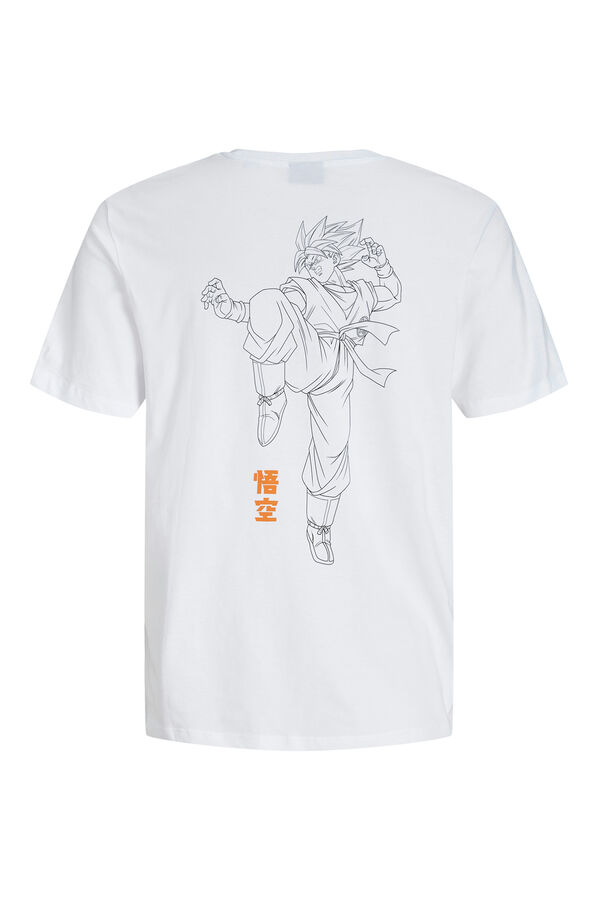 Jack & Jones Camiseta regular fit estampada blanco