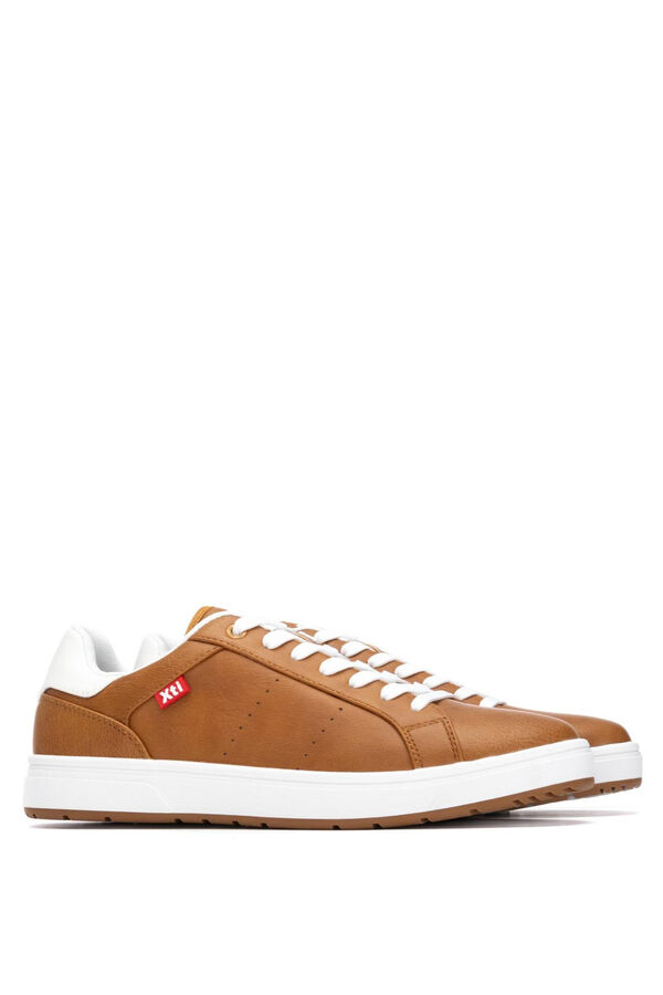 XTI Sapatilha casual com atacadores camel