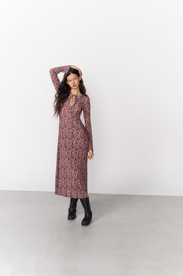 High Spirits Vestido Florin Caqui escuro