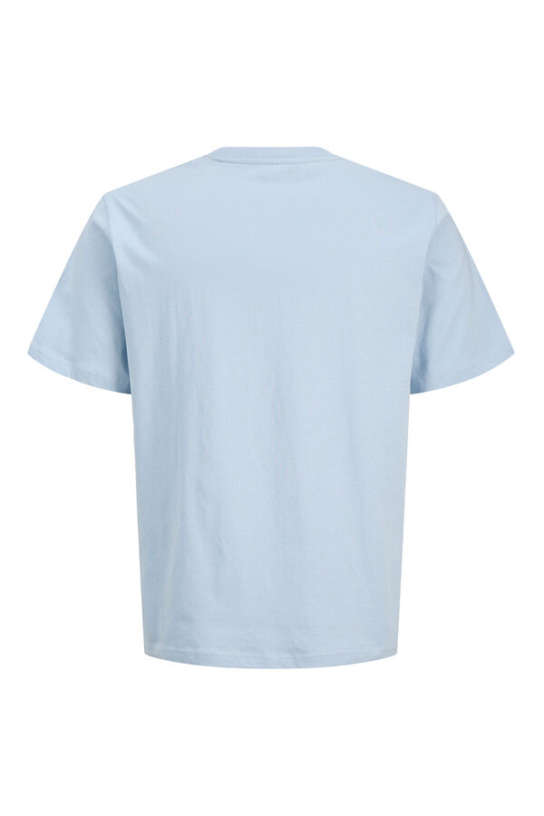 Jack & Jones PLUS T-shirt manga curta em algod&atilde;o azul