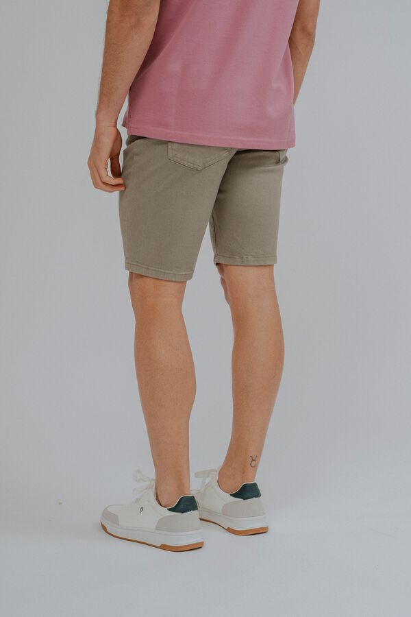 Celopman Bermuda de 5 bolsos verde