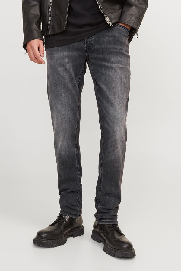 Jack & Jones Jeans slim cinco bolsos preto
