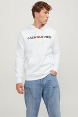 Jack & Jones Sweatshirt logo capuz branco
