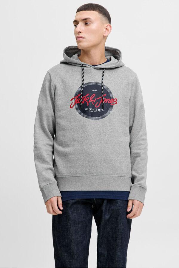 Jack & Jones sweatshirt e logo cinzento