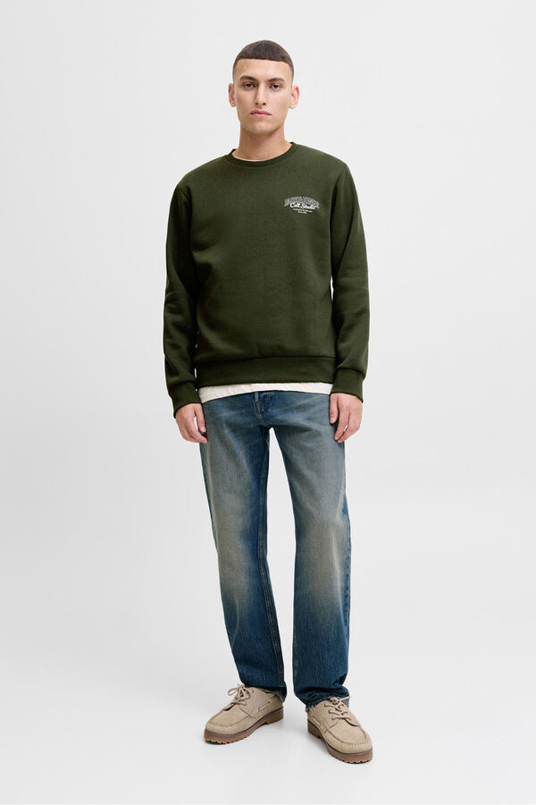 Jack & Jones Sweatshirt básico com logo  verde