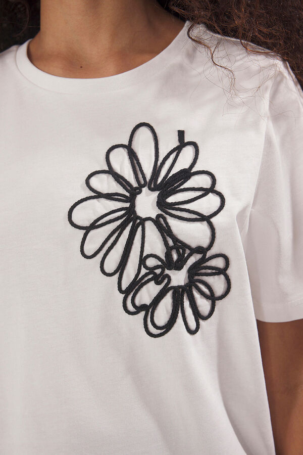 Trendyol T-shirt de manga curta estampada bege