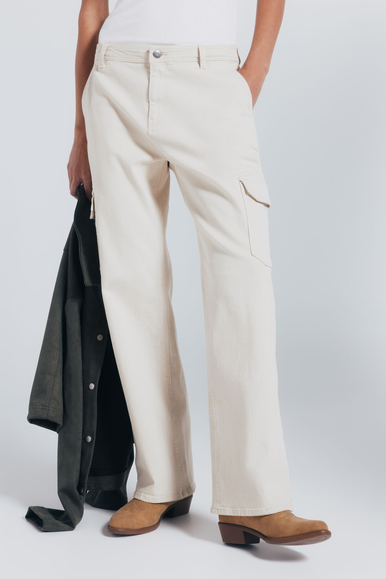 Springfield Cal&ccedil;as cargo de algod&atilde;o