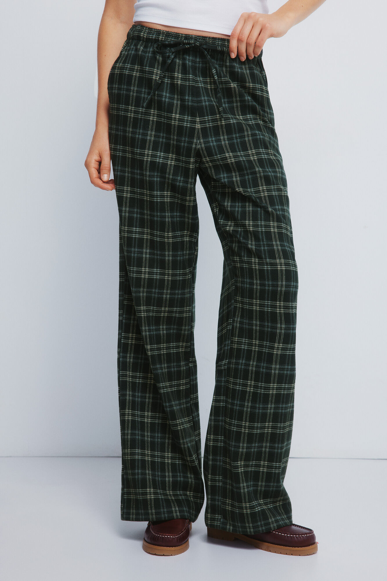 Springfield Pantalones jogger cuadros