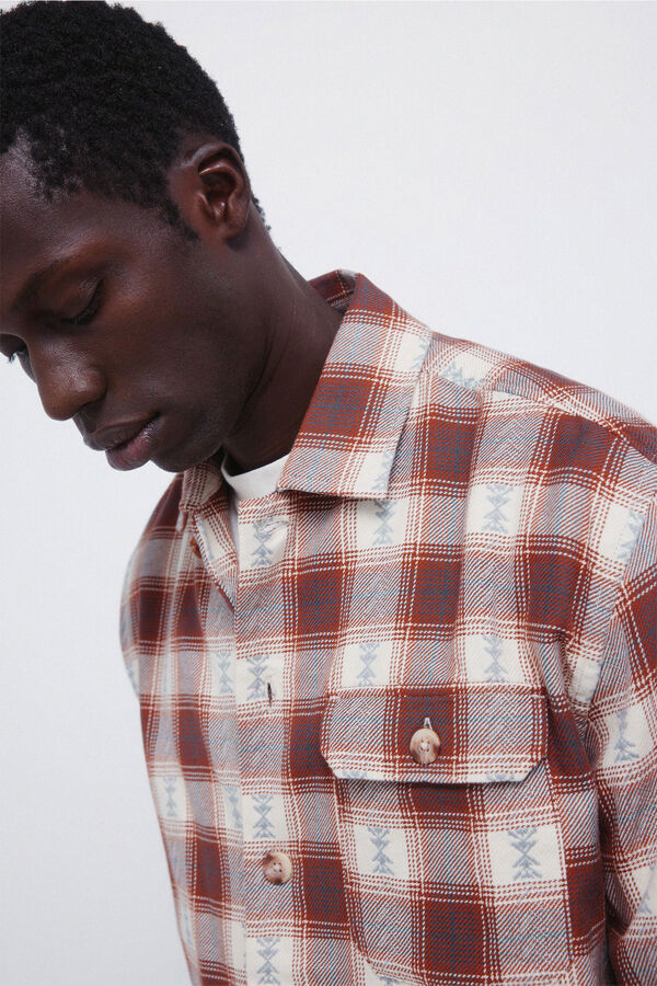 Springfield Sobrecamisa sobrecamisa &eacute;tnica vermelho