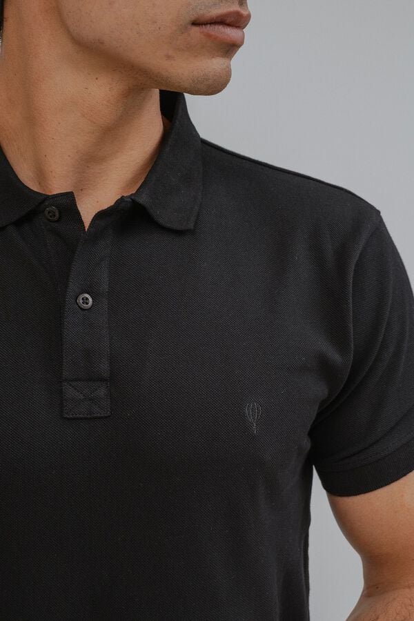 Celopman Polo b&aacute;sico preto