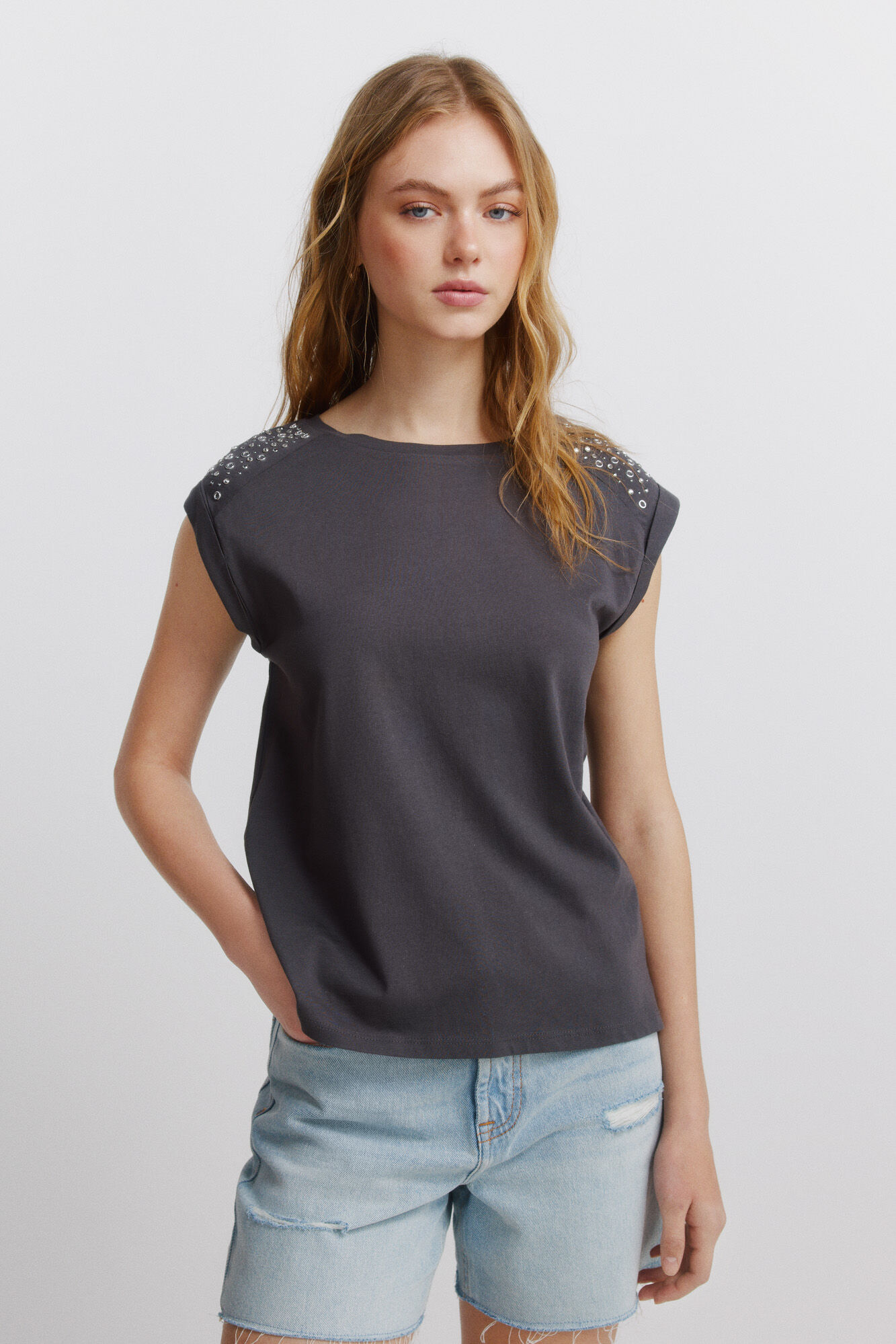 Springfield Camiseta manga doblada