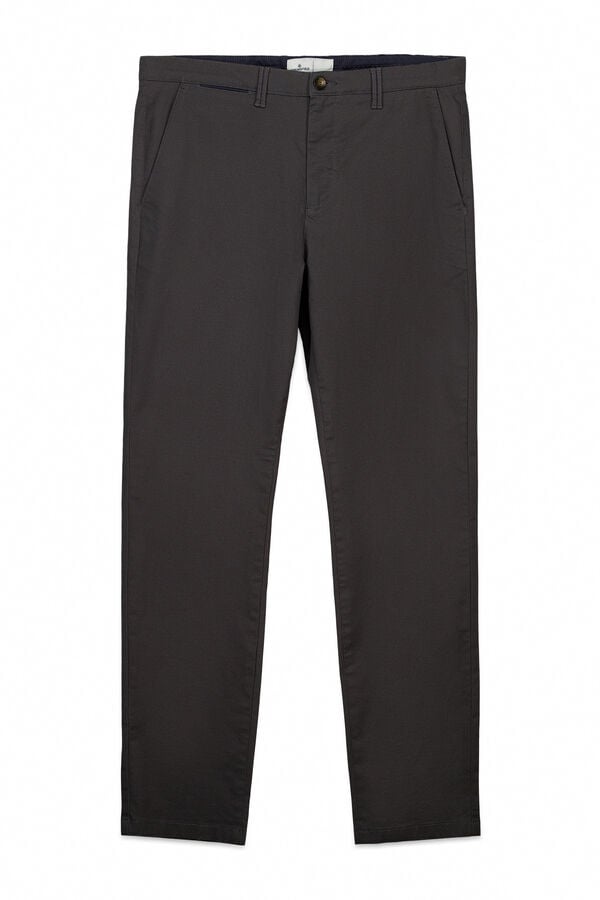 Springfield Cal&ccedil;as chino microestampado slim fit cinzento