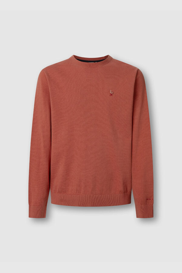 Pepe Jeans Round neck jumper with logo red