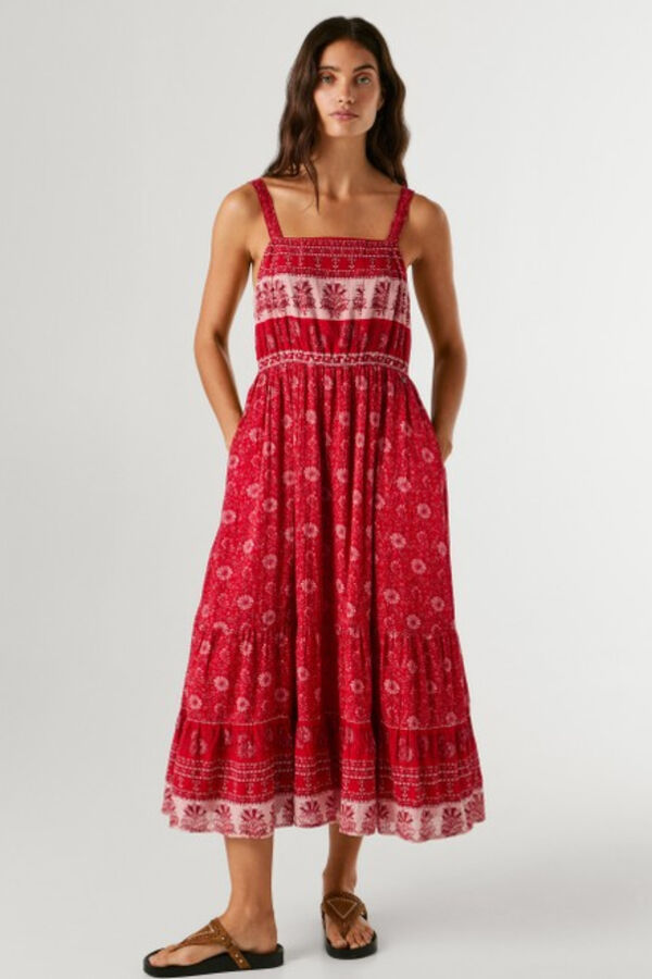 Pepe Jeans Vestido sem mangas vermelho