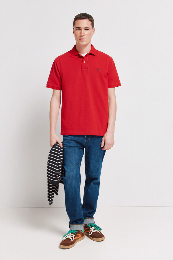 Springfield Polo Springfield b&aacute;sico regular fit vermelho
