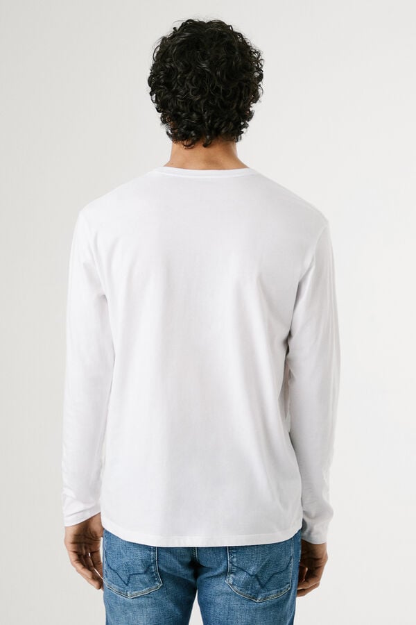 Pepe Jeans T-shirt manga comprida branco