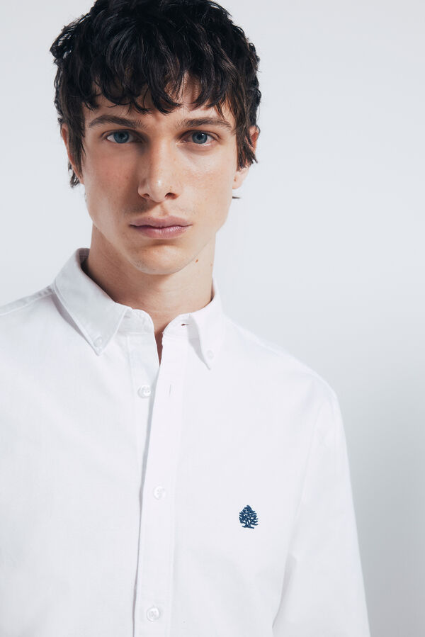 Springfield Camisa Oxford branco