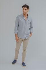Celopman Linen shirt blue