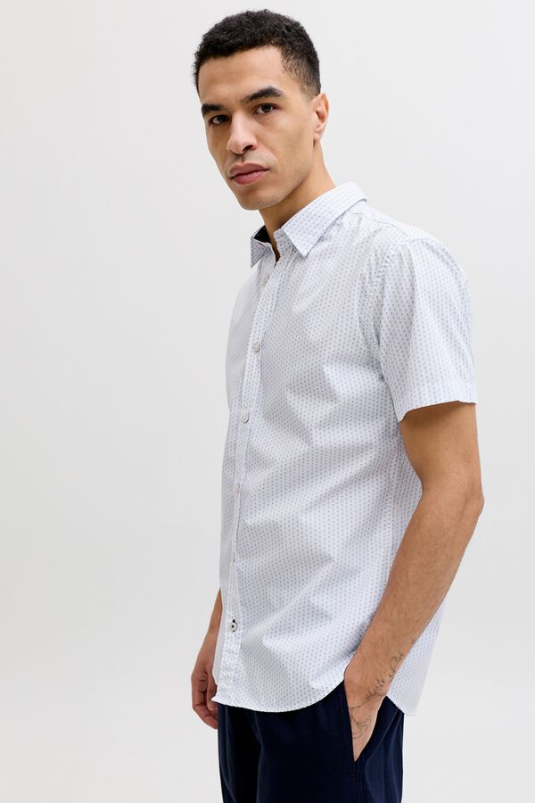 Jack & Jones Camisa slim fit estampada branco