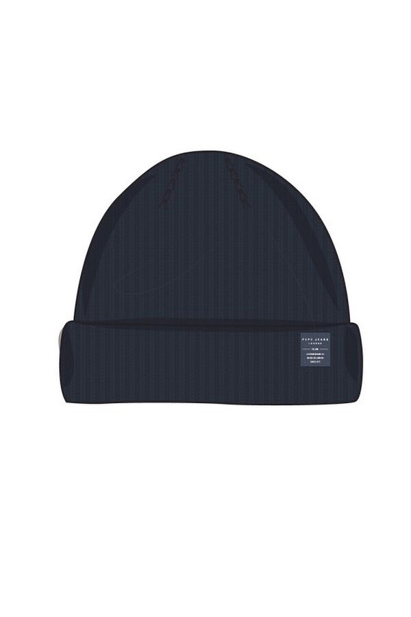 Pepe Jeans Jersey-Knit beanie blue