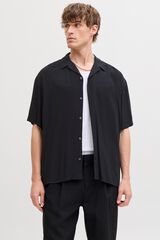 Jack & Jones Viscose relaxed fit shirt black