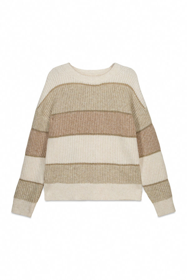 Springfield Camisola riscas de Durban castanho