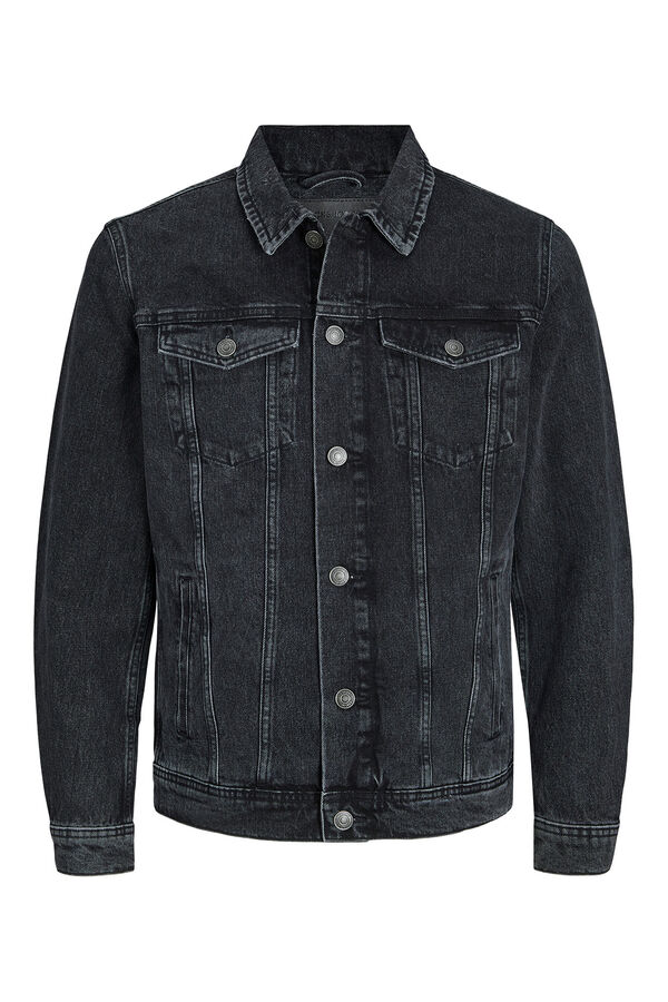 Jack & Jones Casaco de ganga curto preto