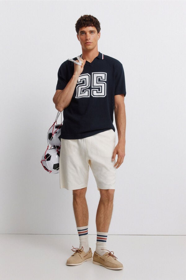 Springfield Polo sport jacquard azul