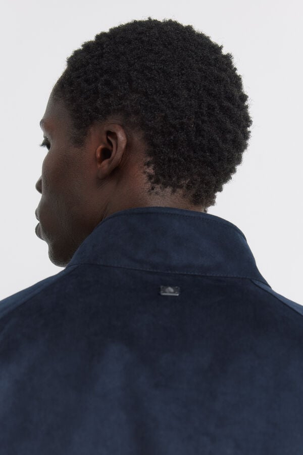 Springfield Blus&atilde;o efeito camur&ccedil;a azul