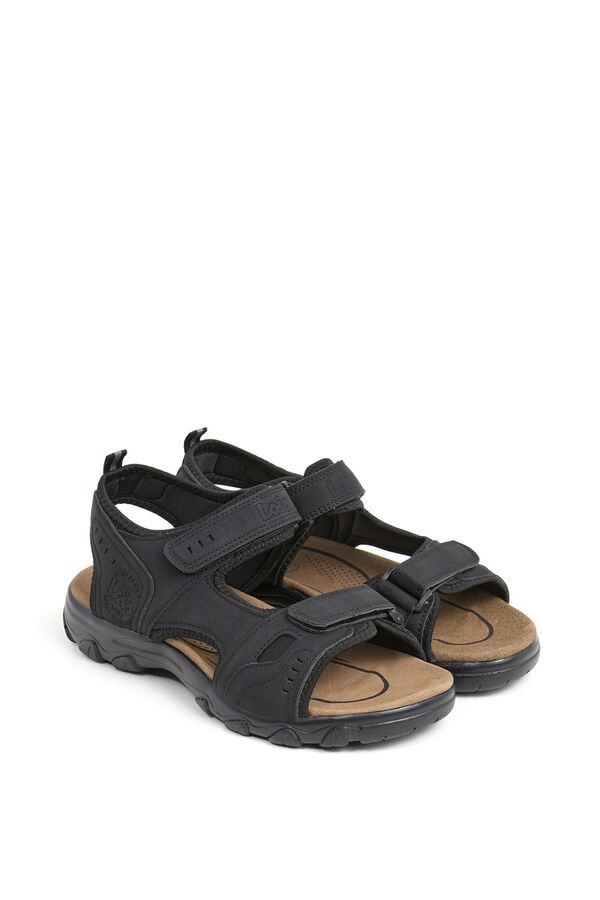 Lois Casual two-strap sandal black