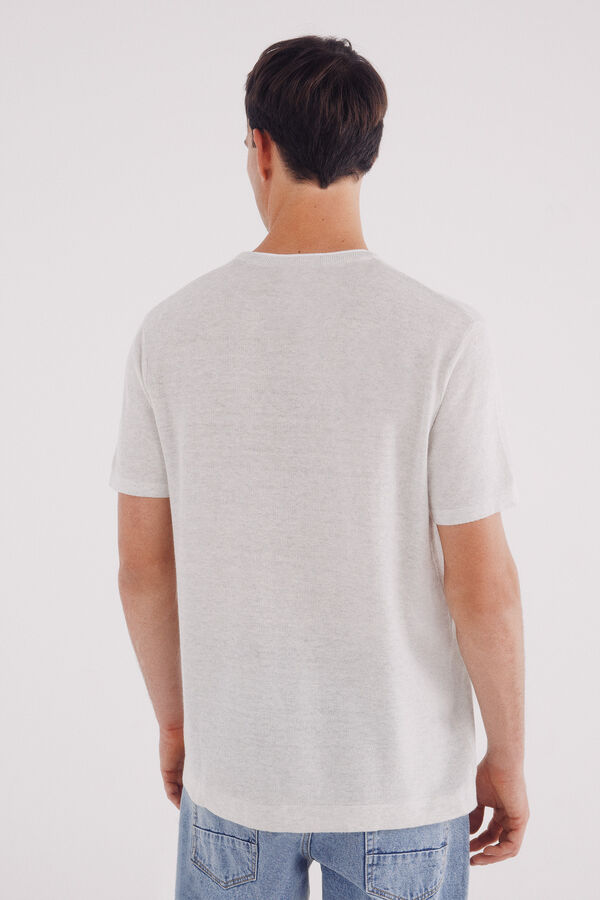 Springfield Jersey manga corta estructura gris