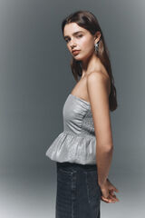 High Spirits Blusa Bubblé cinzento